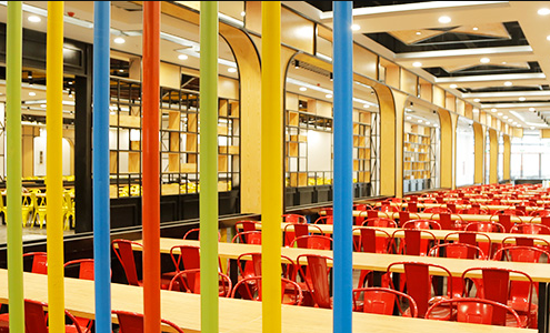 成都希望卫生学校食堂环境